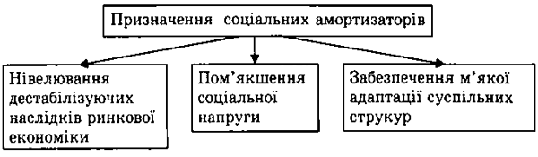 Призначення соціальних амортизаторів